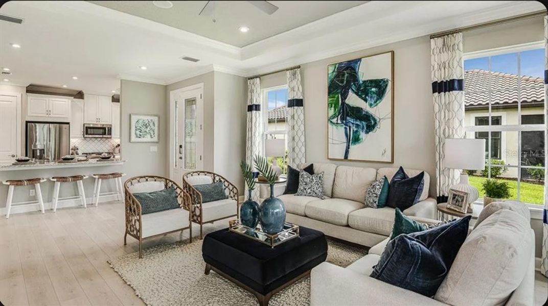 Furnished interior view inside a new home in Esplanade at Azario Lakewood Ranch, Bradenton (Image 19).