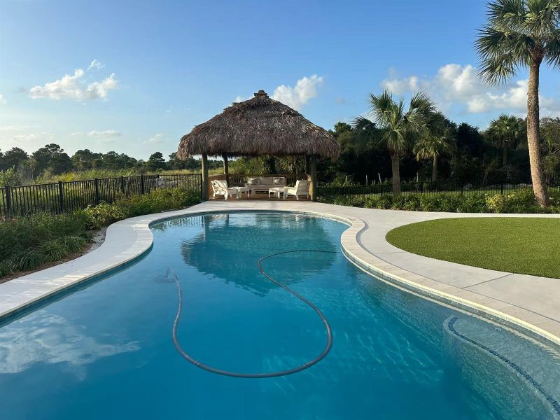 pool and tiki view pool and tiki view