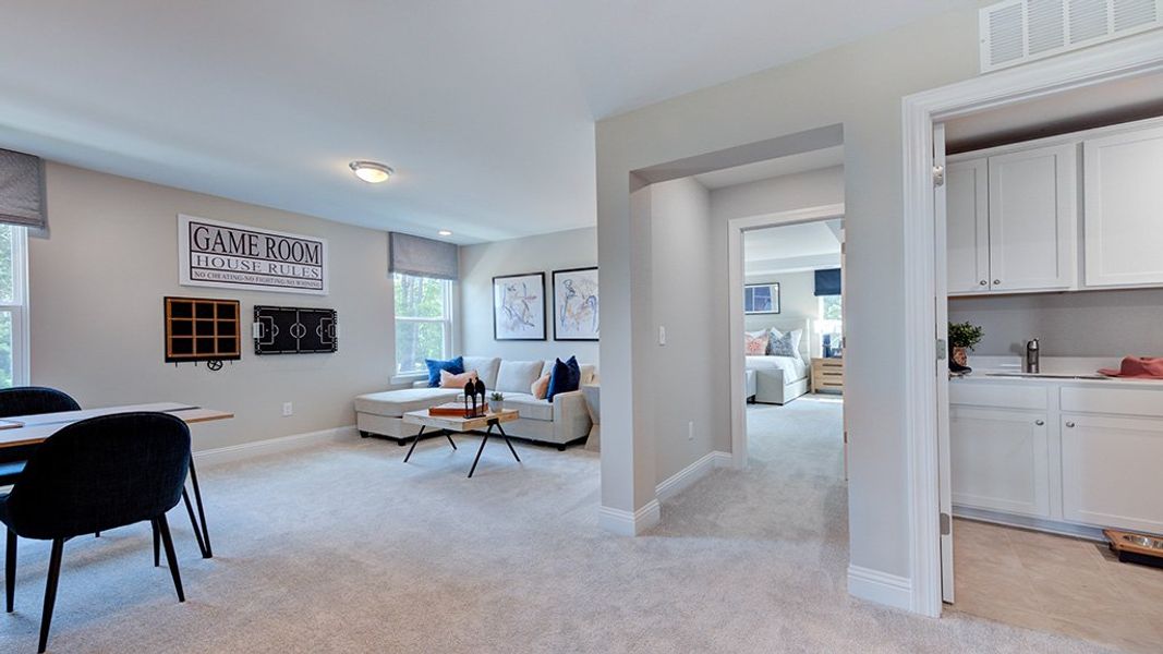 Furnished interior view inside a new home in Hickory Grove, Sanford (Image 33).