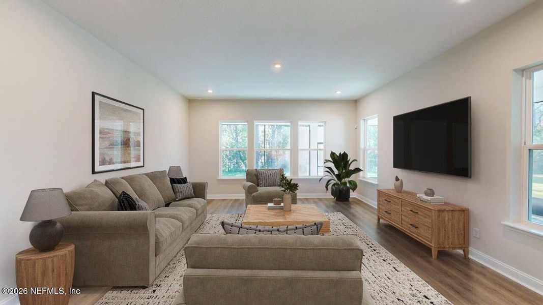Furnished interior view inside a new home in RiverTown, St. Johns (Image 11).
