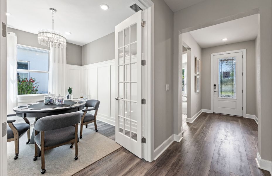 Furnished interior view inside a new home in BeachWalk by Manasota Key, Englewood (Image 8).