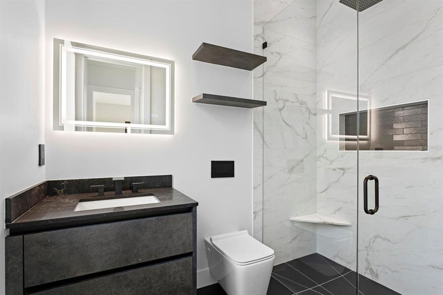 Furnished interior view inside a new home in , Sarasota (Image 9).