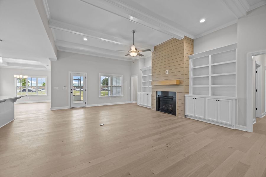 Spacious, unfurnished interior of a new home in The Preserve at Langston, Winterville (Image 23).