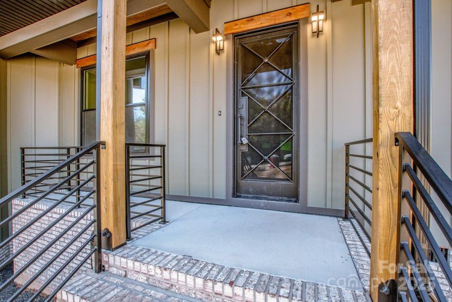 Exterior details and patio area of a home in , Statesville (Image 22).