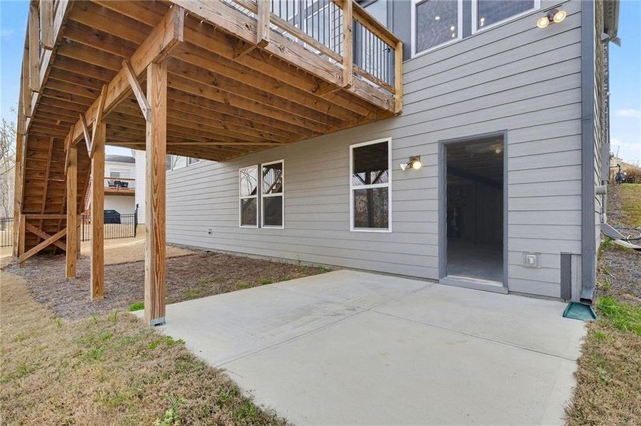 Exterior details and patio area of a home in , Hoschton (Image 26).