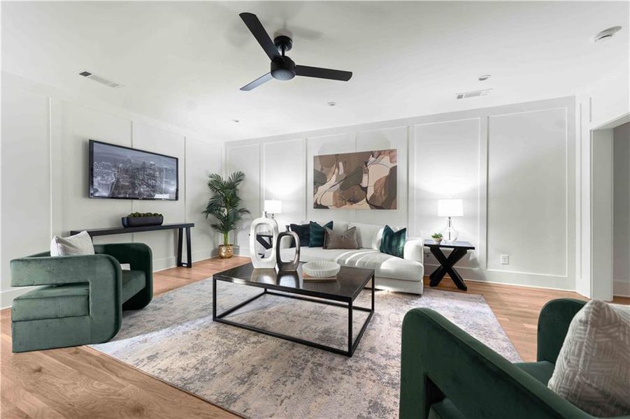 Furnished interior view inside a new home in , Atlanta (Image 40). Furnished interior view inside a new home in , Atlanta (Image 40).