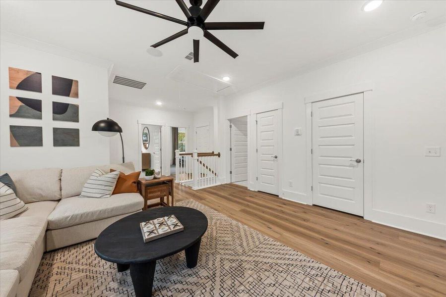 Furnished interior view inside a new home in Park's Edge at Carolina Bay, Charleston (Image 11).