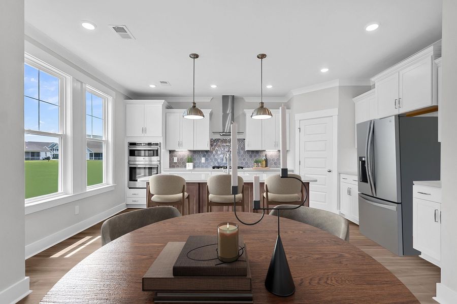 Representative furnished interior of a home built from the Roland II - Vanguard Collection by Mungo Homes in Windsor Forest, Anderson (Image 3).