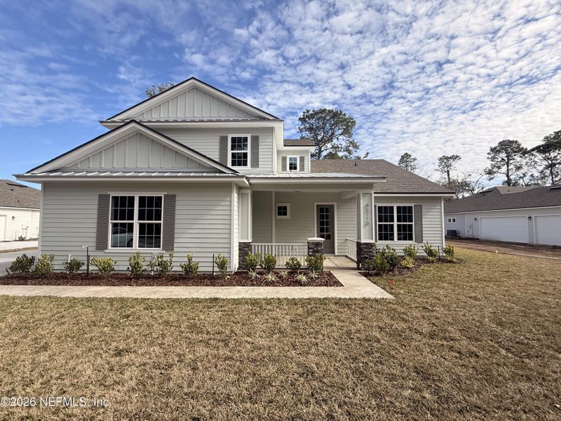 Front exterior of a new home in , Fernandina Beach, FL, highlighting curb appeal (Image 1). Front exterior of a new home in , Fernandina Beach, FL, highlighting curb appeal (Image 1).