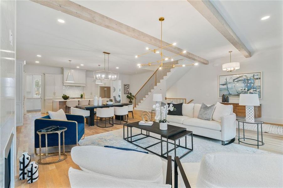 Furnished interior view inside a new home in Pendergrast Farm, Atlanta (Image 67).