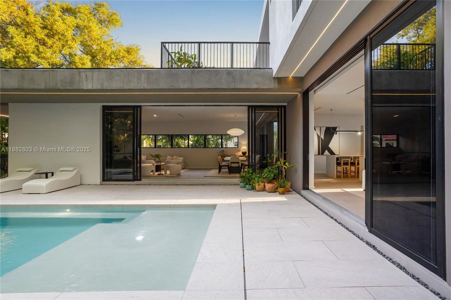 Exterior details and patio area of a home in , Miami (Image 24). Exterior details and patio area of a home in , Miami (Image 24).