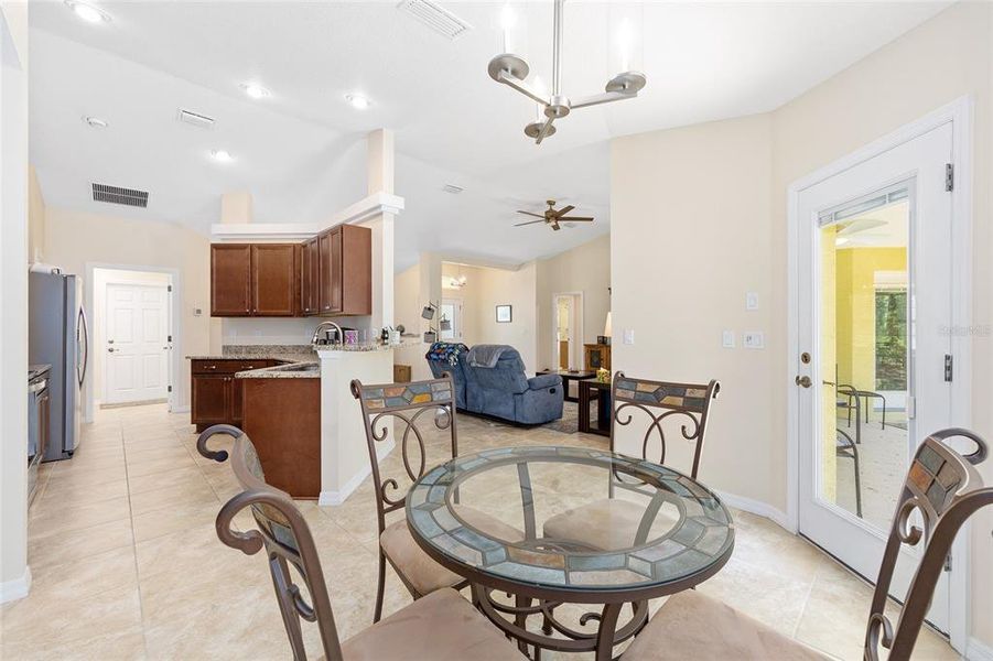Furnished interior view inside a new home in Rainbow Springs, Dunnellon (Image 22).