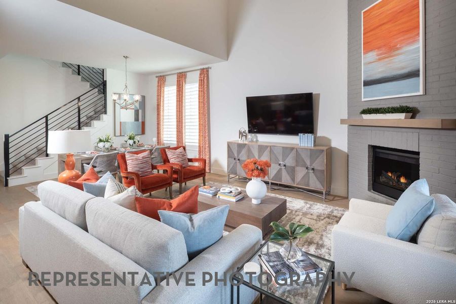 Furnished interior view inside a new home in Davis Ranch, San Antonio (Image 14). Furnished interior view inside a new home in Davis Ranch, San Antonio (Image 14).