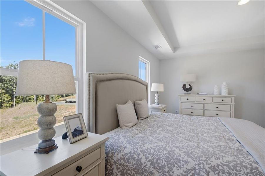 Furnished interior view inside a new home in The Bluffs, Canton (Image 11).