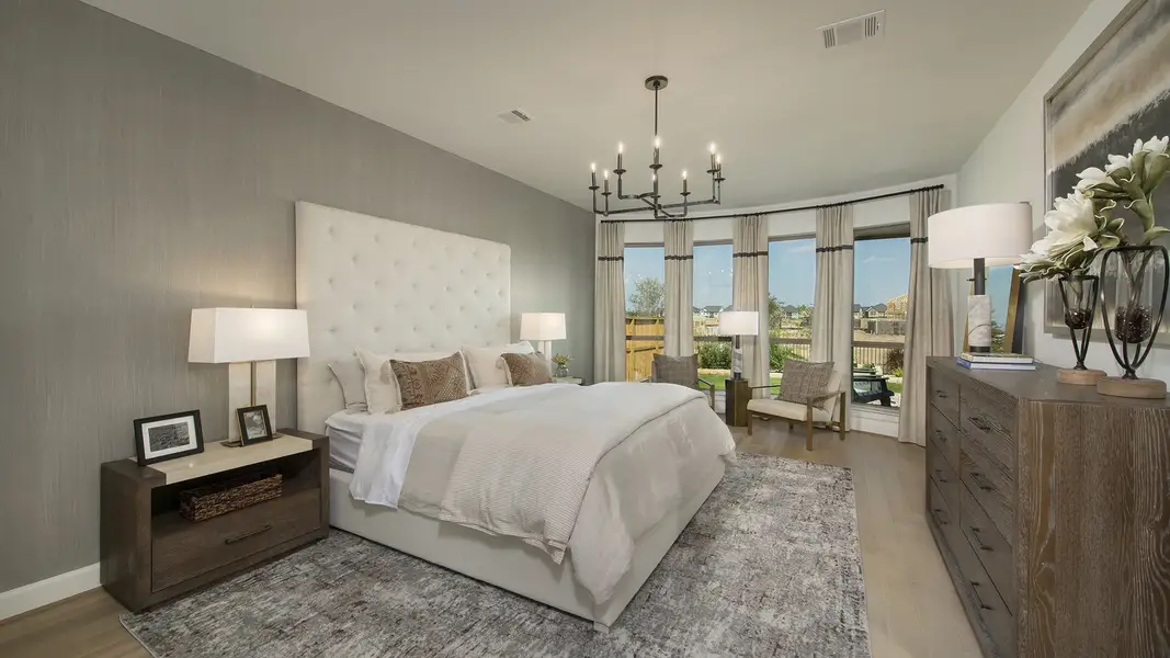 Furnished interior view inside a new home in Cross Creek Ranch 65', Fulshear (Image 7). Furnished interior view inside a new home in Cross Creek Ranch 65', Fulshear (Image 7).