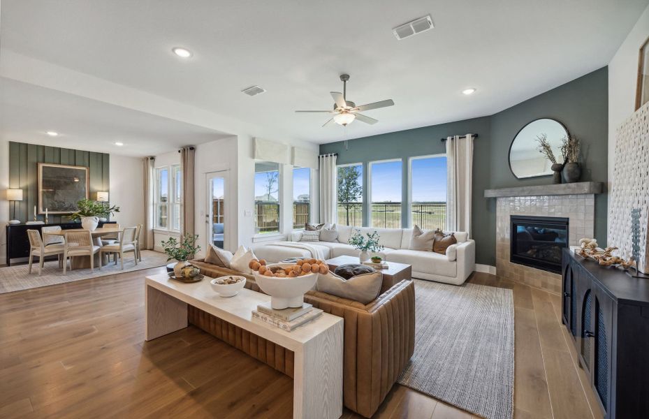 Furnished interior view inside a new home in Westside Preserve, Midlothian (Image 6).