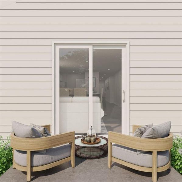 Exterior details and patio area of a home in Victory Estates, Mabank (Image 3).