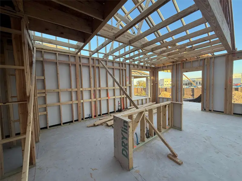 In-progress construction of a new home in Berry Creek Highlands, Georgetown, TX (Image 6).