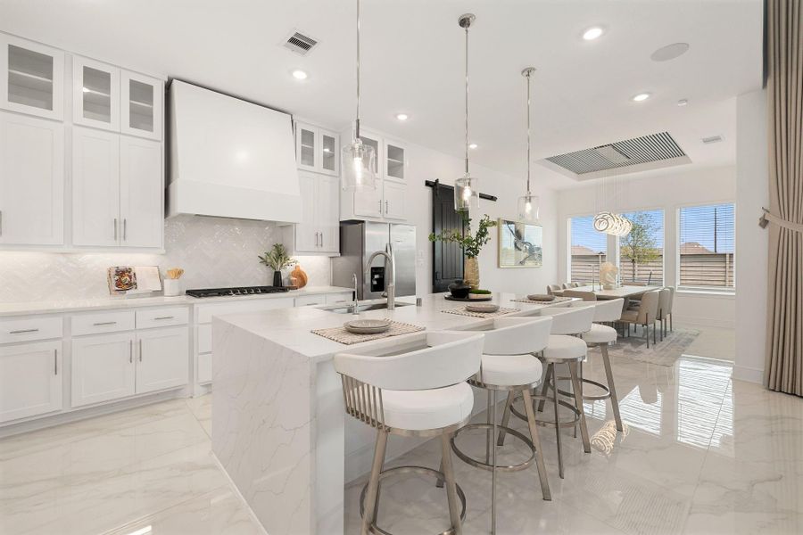 Furnished interior view inside a new home in Pomona, Manvel (Image 15).
