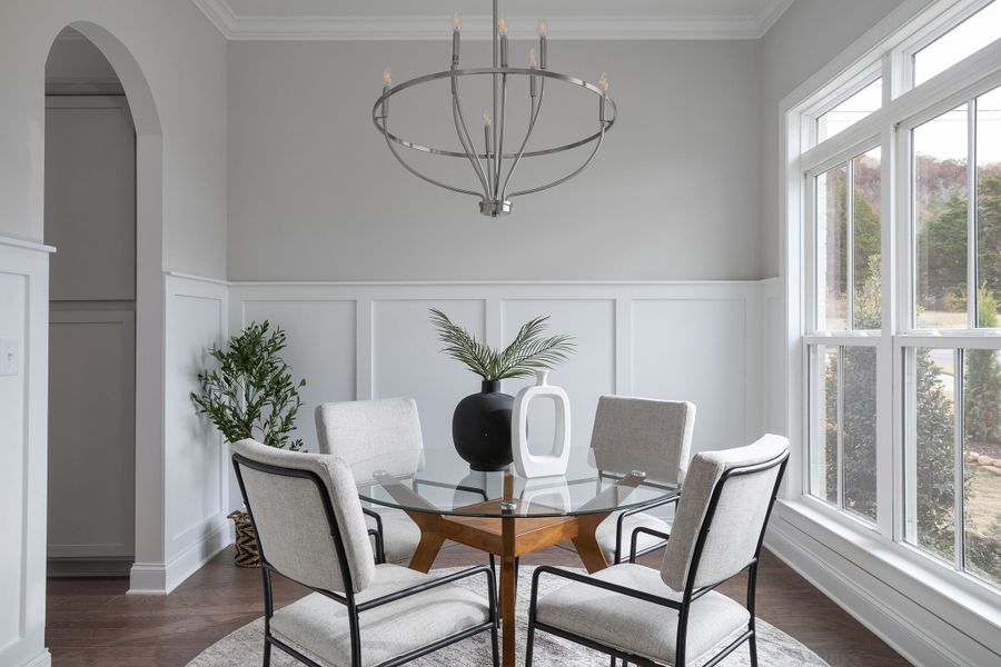 Representative furnished interior of a home built from the The Claiborne by Greentech Homes LLC in Nature's Cove, Ooltewah (Image 12).