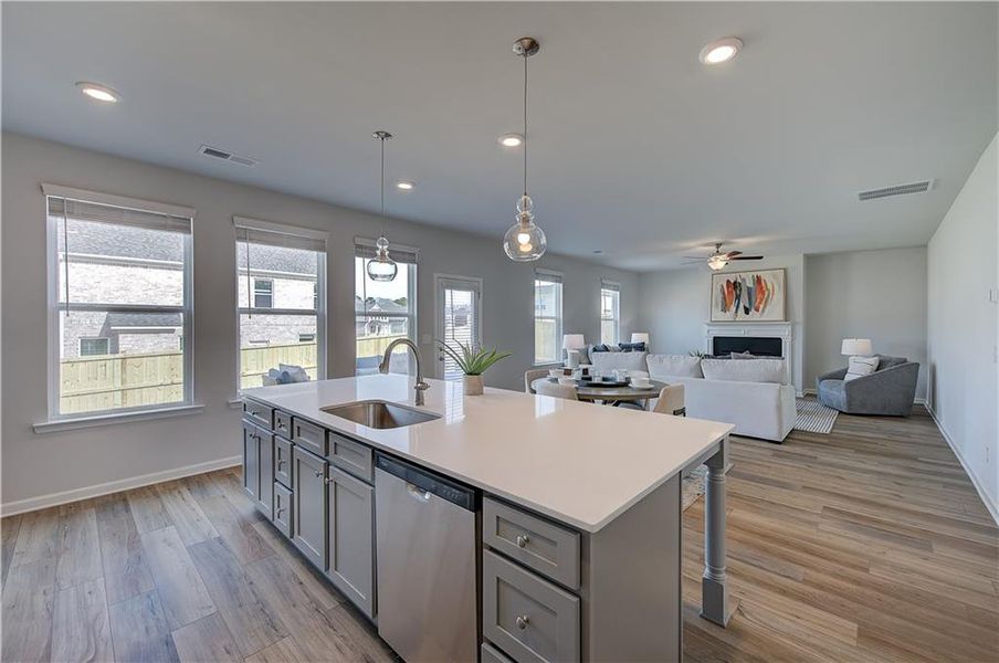 Furnished interior view inside a new home in Burchwood, Stockbridge (Image 9).