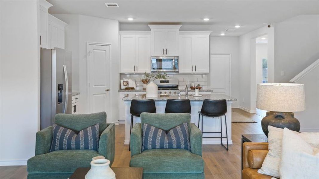 Furnished interior view inside a new home in The Preserve at Forum, Grand Prairie (Image 22). Furnished interior view inside a new home in The Preserve at Forum, Grand Prairie (Image 22).