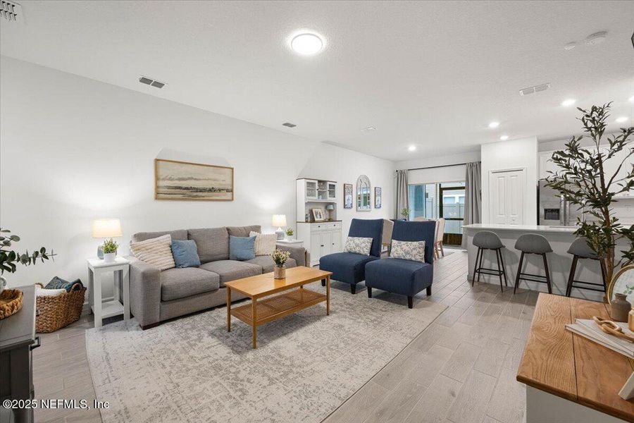 Furnished interior view inside a new home in Shearwater: Affordable Luxury Townhomes, St. Augustine (Image 32).
