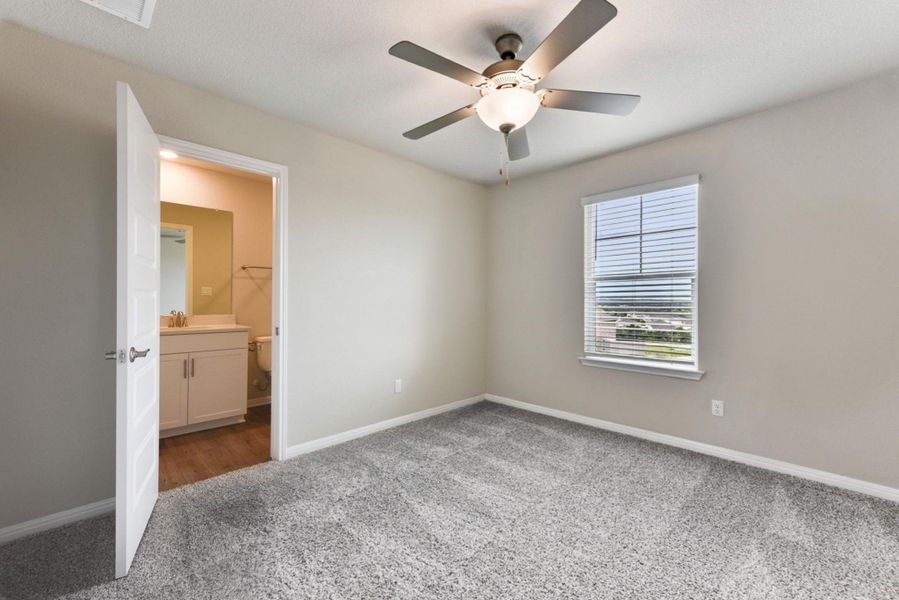 Ceiling fan & Brand new carpet