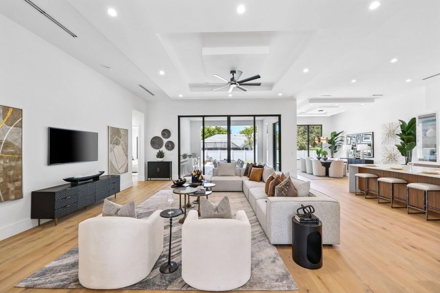 Furnished interior view inside a new home in , Boca Raton (Image 7). Furnished interior view inside a new home in , Boca Raton (Image 7).