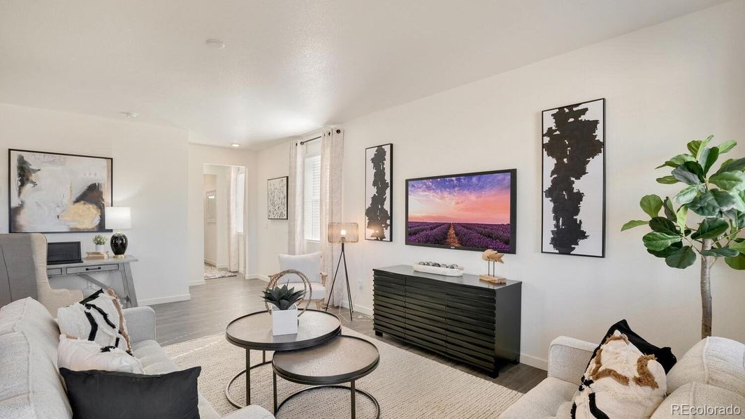Furnished interior view inside a new home in Prairie Song, Windsor (Image 6).
