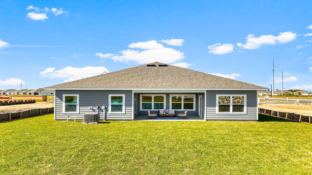 Representative exterior photo of a completed home built from the The Madison by D.R. Horton in Liberty, Panama City, FL (Image 24).