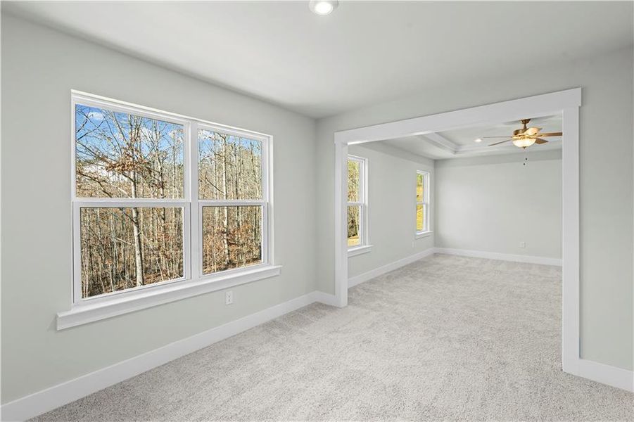 Spacious, unfurnished interior of a new home in Hunters Creek, Flowery Branch (Image 27).