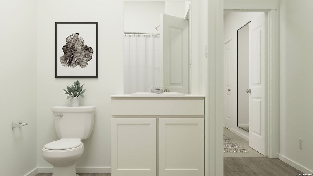 Furnished interior view inside a new home in , San Antonio (Image 29).