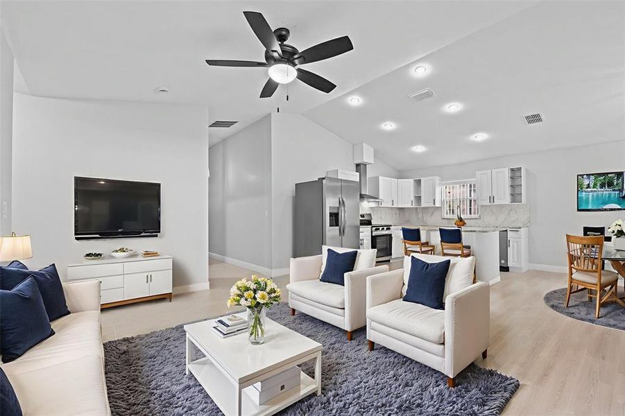 Furnished interior view inside a new home in , Winter Haven (Image 14). Furnished interior view inside a new home in , Winter Haven (Image 14).