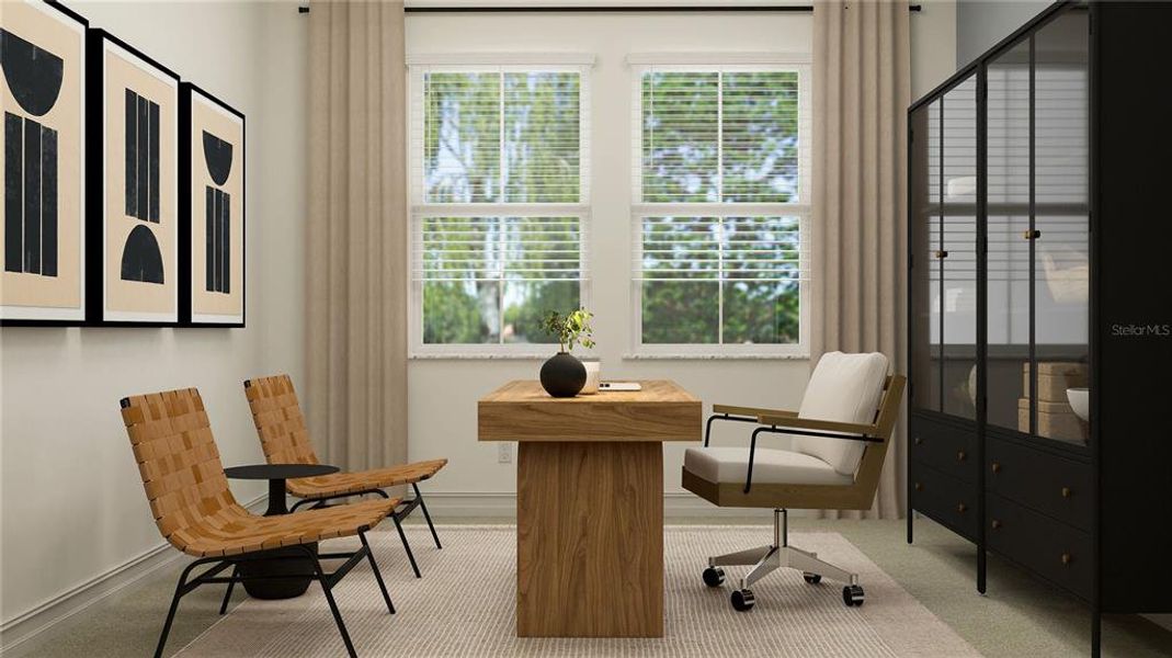 Furnished interior view inside a new home in Two Rivers: The Executives, Zephyrhills (Image 9).