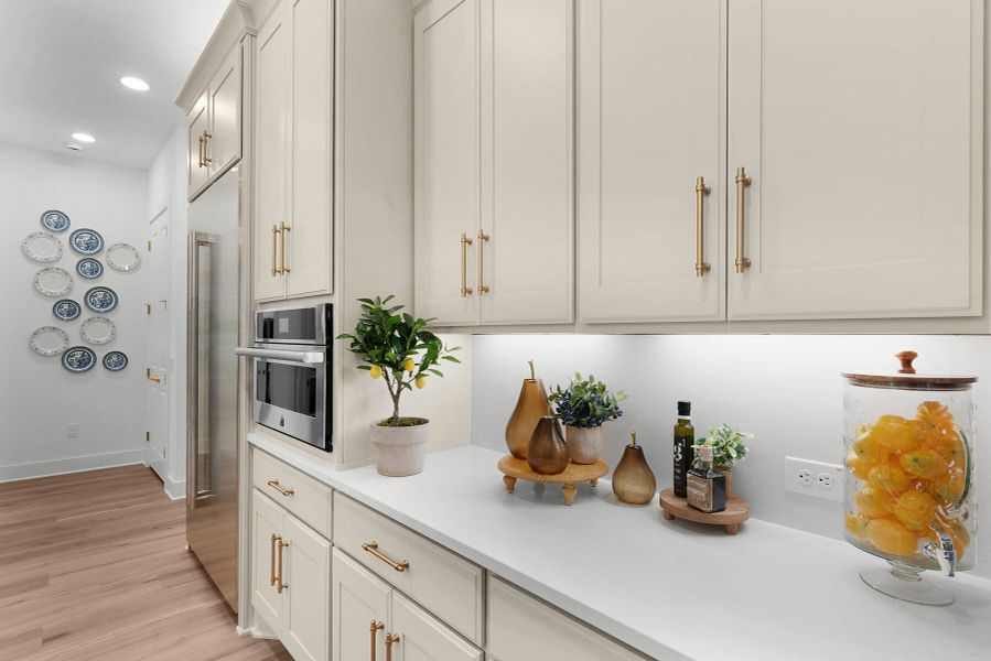 Furnished interior view inside a new home in Enchanted Bluff, Garden Ridge (Image 15).