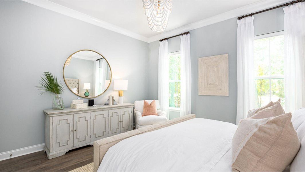 Furnished interior view inside a new home in Sweetgrass at Summers Corner, Summerville (Image 3). Furnished interior view inside a new home in Sweetgrass at Summers Corner, Summerville (Image 3).