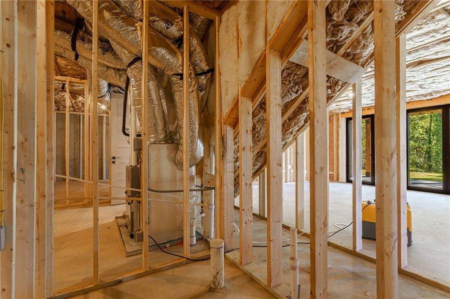 In-progress construction of a new home in , Cumming, GA (Image 121).