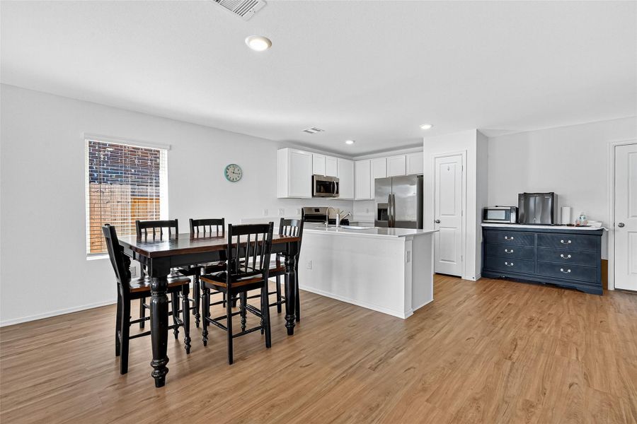 Furnished interior view inside a new home in Sunterra: Watermill Collection, Katy (Image 12).