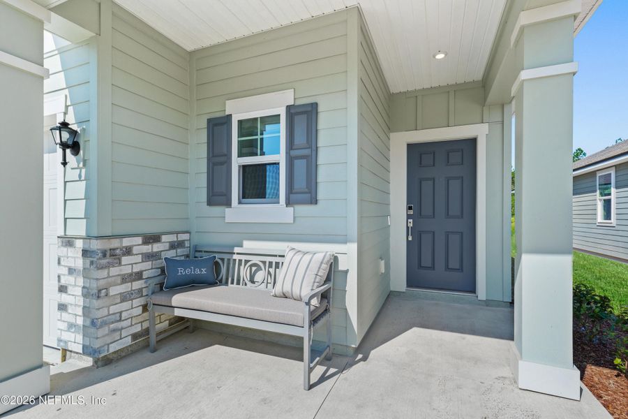 Exterior details and patio area of a home in Seminole Palms, Palm Coast (Image 3).