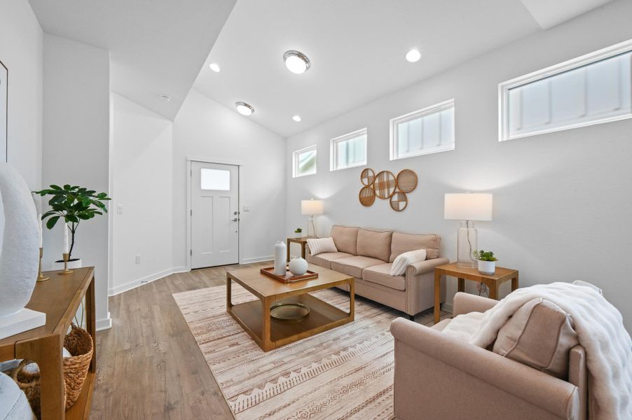 Furnished interior view inside a new home in , Buda (Image 5).