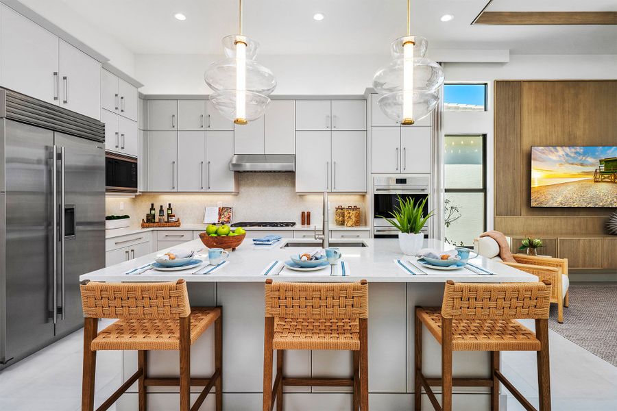 Representative furnished interior of a home built from the Venice by GL Homes in Valencia Del Mar (55+), Boynton Beach (Image 6).