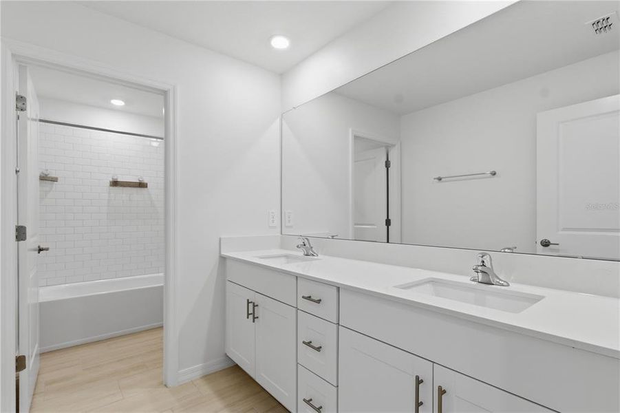 Furnished interior view inside a new home in Two Rivers, Zephyrhills (Image 7). Furnished interior view inside a new home in Two Rivers, Zephyrhills (Image 7).