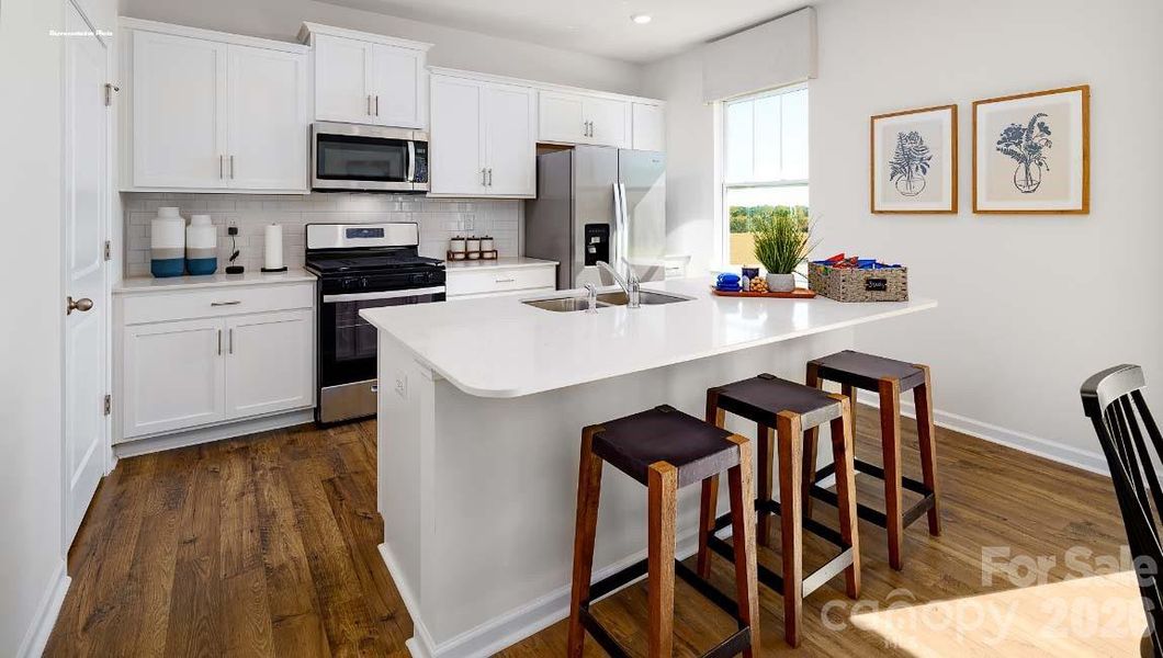 Furnished interior view inside a new home in Calvin Creek, Troutman (Image 5).