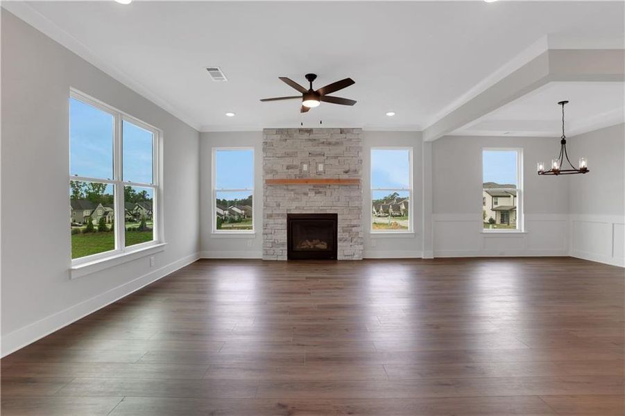 Spacious, unfurnished interior of a new home in Twin Lakes, Hoschton (Image 19). Spacious, unfurnished interior of a new home in Twin Lakes, Hoschton (Image 19).
