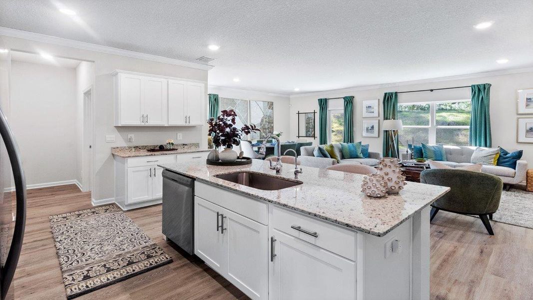 Furnished interior view inside a new home in Olson Ridge, Tallahassee (Image 4).