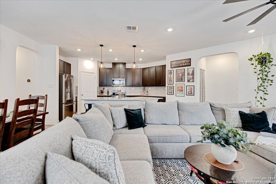 Furnished interior view inside a new home in , San Antonio (Image 11). Furnished interior view inside a new home in , San Antonio (Image 11).