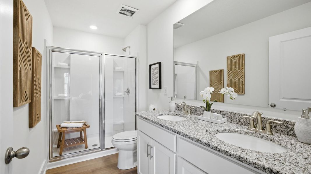 Furnished interior view inside a new home in Macon Townhomes, Seymour (Image 24).