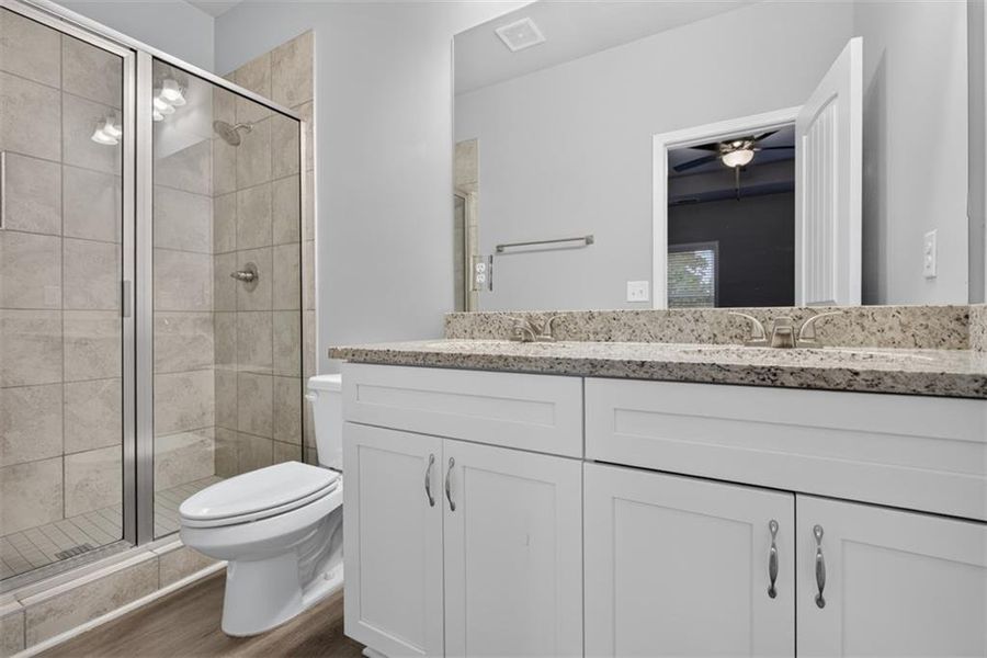 Furnished interior view inside a new home in , Eastanollee (Image 18).