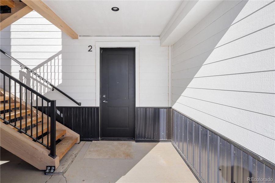 Exterior details and patio area of a home in , Fraser (Image 1). Exterior details and patio area of a home in , Fraser (Image 1).